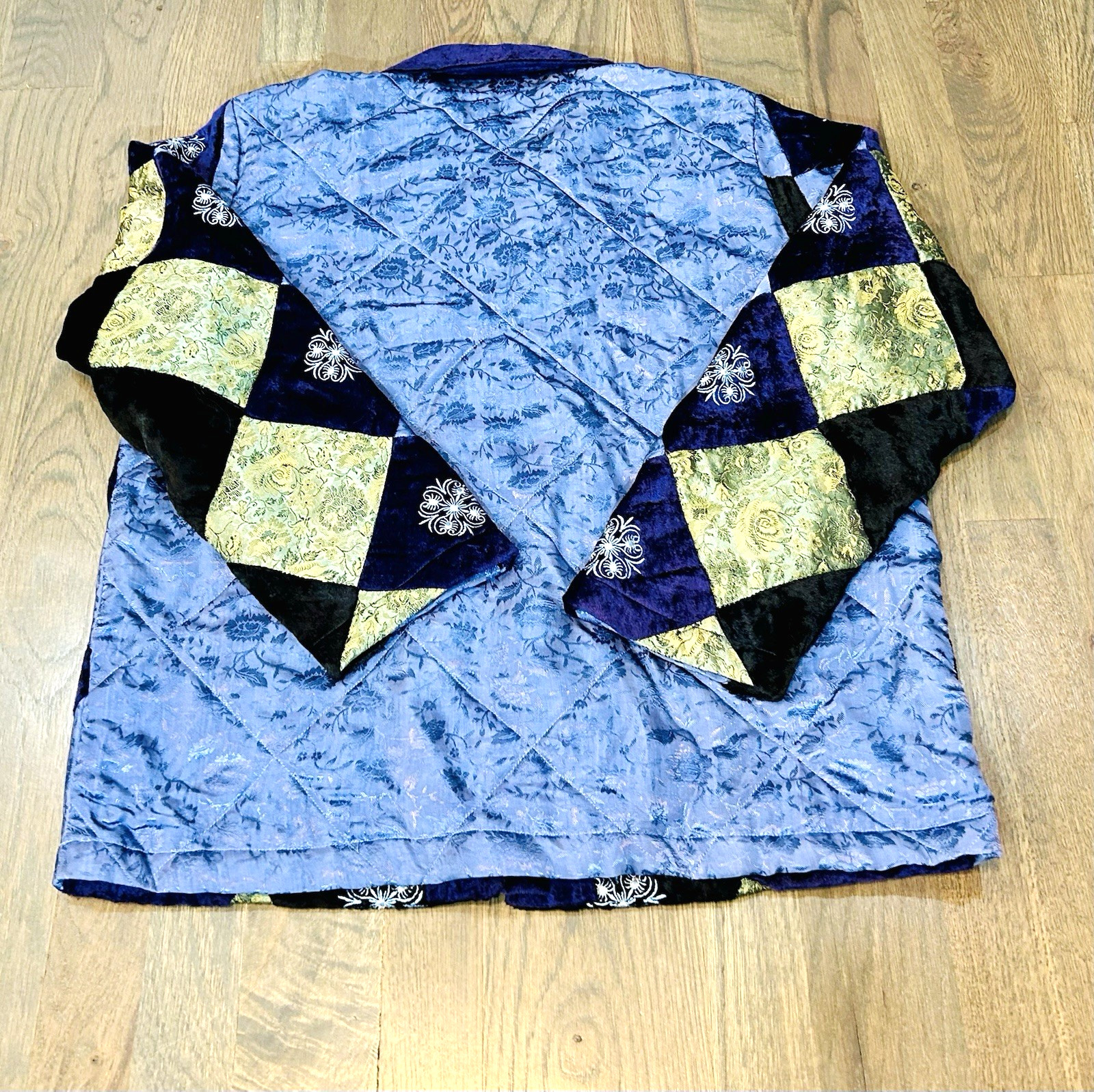 90’s VTG Quilted Patchwork Jacket Size Medium JM … - image 3