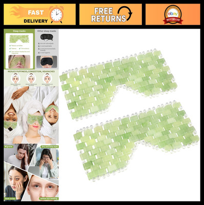 2pcs Jade Eye Mask - Cooling Facial Masks for Hot & Cold Therapy, Reduce Wrinkle