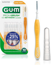 GUM Proxabrush Go-Betweens Interdental Brushes Ultra Tight Plaque Removal 10 Ct