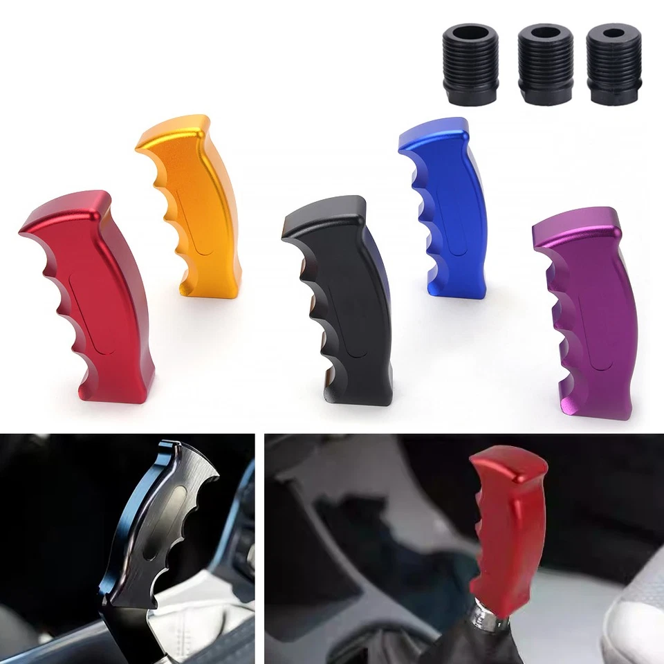 Aluminum Universal Slotted Pistol Grip Handle Manual MT Gear Stick Shift Knob - Image 3 of 4