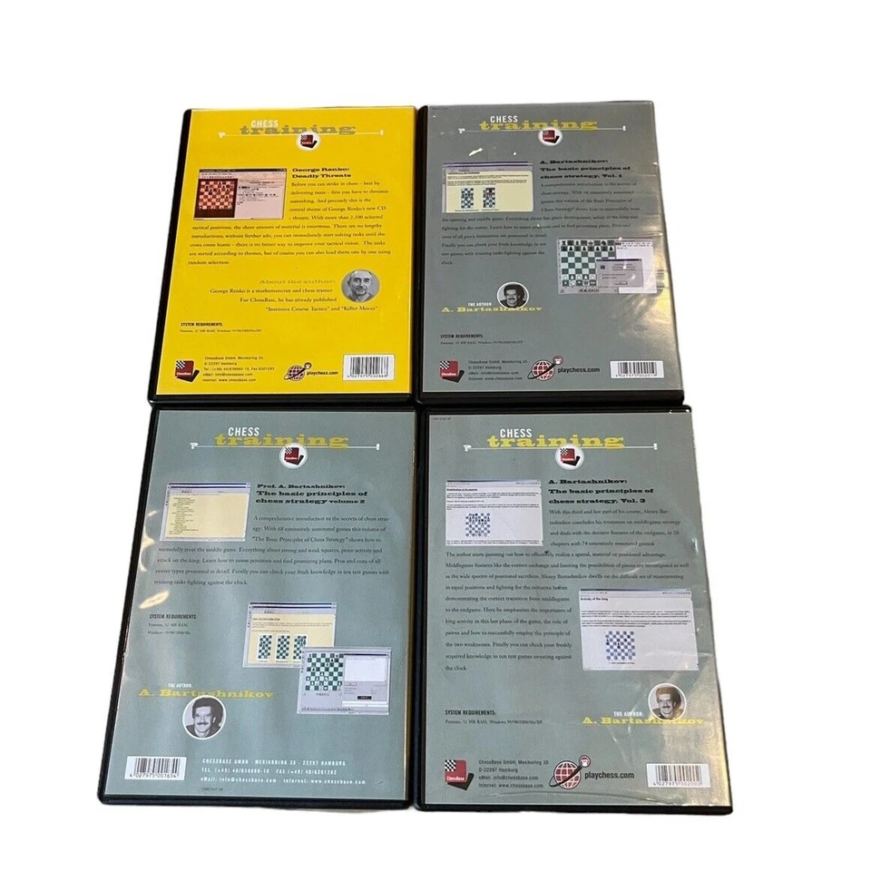 Fritz ChessBase 4 PC Games Basic Principals Strategy 1-3 Deadly Threat Untested - Image 2 of 2