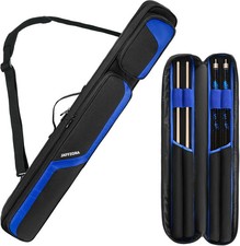 Pool Cue Case, Pool Stick Carrying Case Holds Butts and Shafts, Billiard Cue Bag