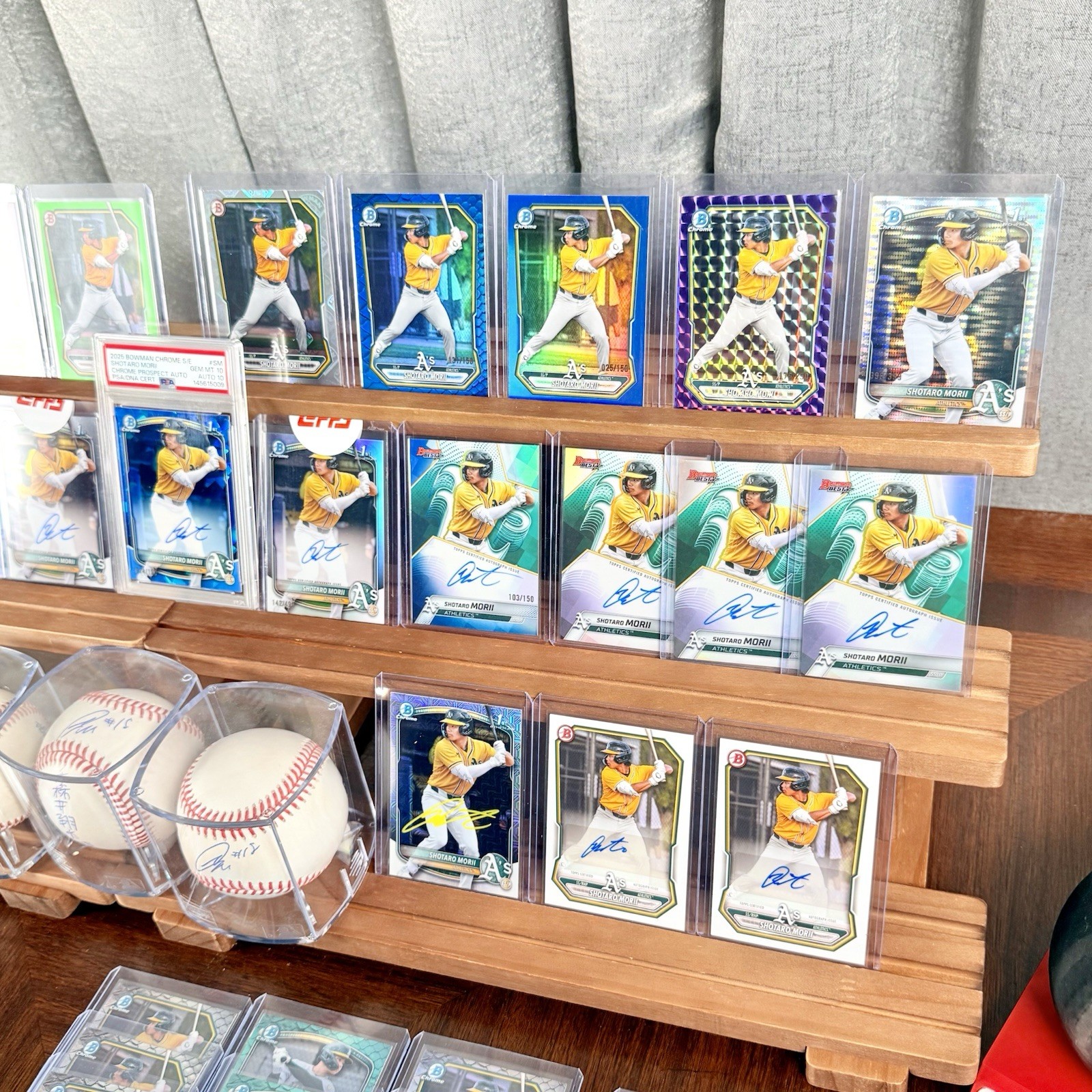 HUGE LOT (115) SHOTARO MORII Auto, Refractor, PSA 10, KANJI, Ball, Next Ohtani view 6