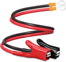 Upgraded 10AWG Battery Alligator Clips Booster Jumper Cable, Battery Charger Cla