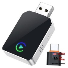 Wireless CarPlay Adapter for iPhone, 2026 Upgraded 2-in-1 Android Auto Silver