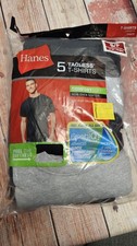 Hanes Men's T-Shirt Tagless ComfortSoft Crewneck 5 Pack Size Small