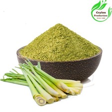 Feuilles de citronnelle moulues poudre séchée bio Cymbopogon citratus citronn...