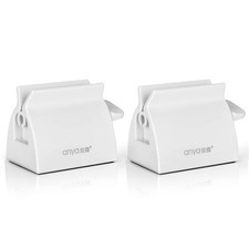 2pcs-Rolling Tube Toothpaste Squeezer 3 Count Pack of 1 , White