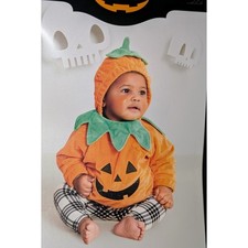 Hyde EEK Infant Pumpkin Costume Hoodie 0-6 Months Halloween Cute Soft NWT