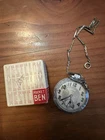 Antique Elgin Pocket Watch 7 Jewel Ticks Briefly