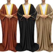 Bisht Cloak Arab Dress Thobe Saudi Men Jubba Thoub Abaya Kaftan Abaya Islamic