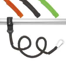 Kayak Paddle Leash Stretchable Coiled Lanyard Fishing Accessories