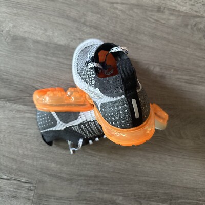 Nike Air Vapormax Flyknit 2 Safari Black Orange Mens Shoes