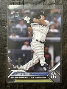 2023 Topps Now Card#827-Jasson Dominguez Call Up SP🔥1st HR at Yankee Stadium
