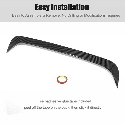 Real Carbon Rear Roof Spoiler Wing for Benz W205 C250 C300 C63 C43 Sedan - Picture 10 of 13