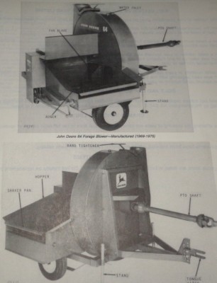 John Deere 64 65 Forage Blower Parts Catalog Manual Book JD PC-1196 12/80