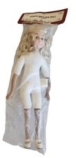 Vintage FIBRE CRAFT 3398 Porcelain Look 13 Doll Blond Hair Blue Eyes Soft
