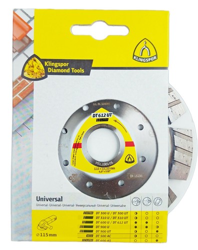 Klingspor DT 612 UT Diamanttrennscheibe 115x2,4x22,23 Standard Turbo 334044 - Bild 1 von 2