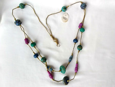Statement Beaded Layered Long Necklace 33" Boho Ladies US Seller Gift New