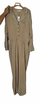 Express X Olivia Culpo NWT Womens LG Utility Button Front Jumpsuit