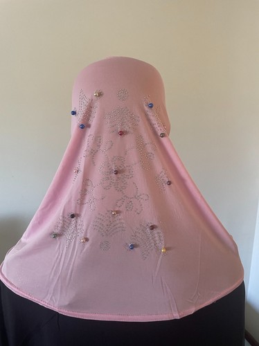 9 of Beautiful Kids Hijab With colorful design For Girl's (6-12 years) - Picture 6 of 10