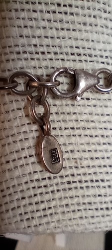 Collana firmata BARSE .925 argento sterling turchese e ambra 52,55 grammi 18" L - Foto 11 di 14