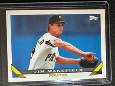 1993 Topps Baseball Tim Wakefield Pittsburgh Pirates Base RC Rookie #163