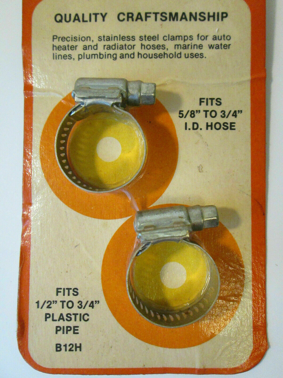 Vtg DuPage Stainless Steel Worm Gear Hose Clamps NOS B12H Read Description eBay