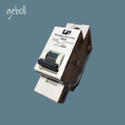 FEDERAL ELECTRIC HDA D20 MCB FEDERAL ELECTRIC 20 AMP MCB 1P 20A D20 HDA1PD20