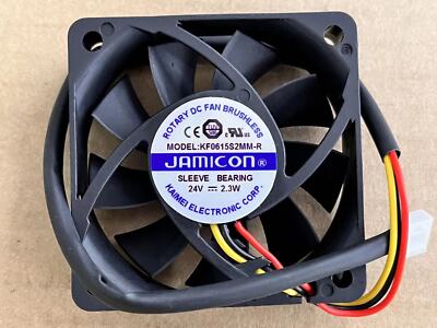 1pcs JAMICON KF0615S2MM-R DC24V 2.3W 6CM 6015 3-wire cooling fan
