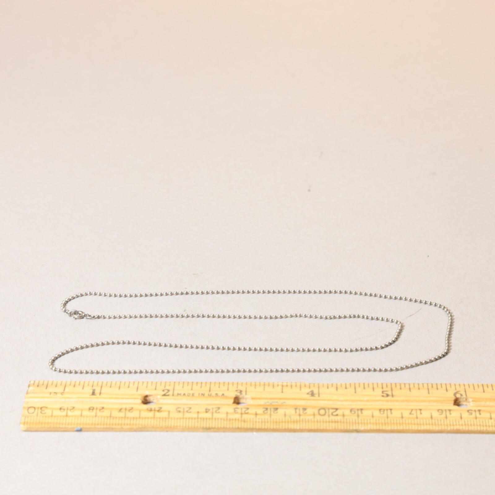 Sterling Silver single strand tiny bead NECKLACE … - image 6