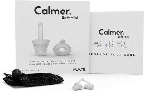 Flare Calmer SOFT MINI Translucent Earplugs Ear Plugs Protectors by Flare Audio - Afbeelding 15 van 19