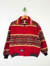 Pendleton HAND Crafted jacket Aztec southwestern Vintage Beaver State Blanket XL
