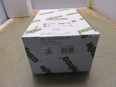 200x Wago 261-303/331-000 2-conductor terminal blocks 51138216 [4*S-22.5]