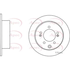 Apec Rear Brake Disc DSK2766 - OE High Quality Precision Engineered Part