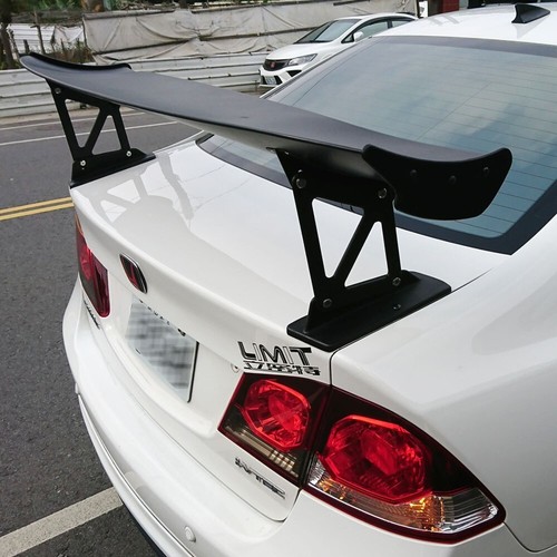 Matte Black FIT FOR Honda Civic 8th 4DR Sedan JS Rear Trunk Spoiler Wing 2011 - Picture 4 of 7