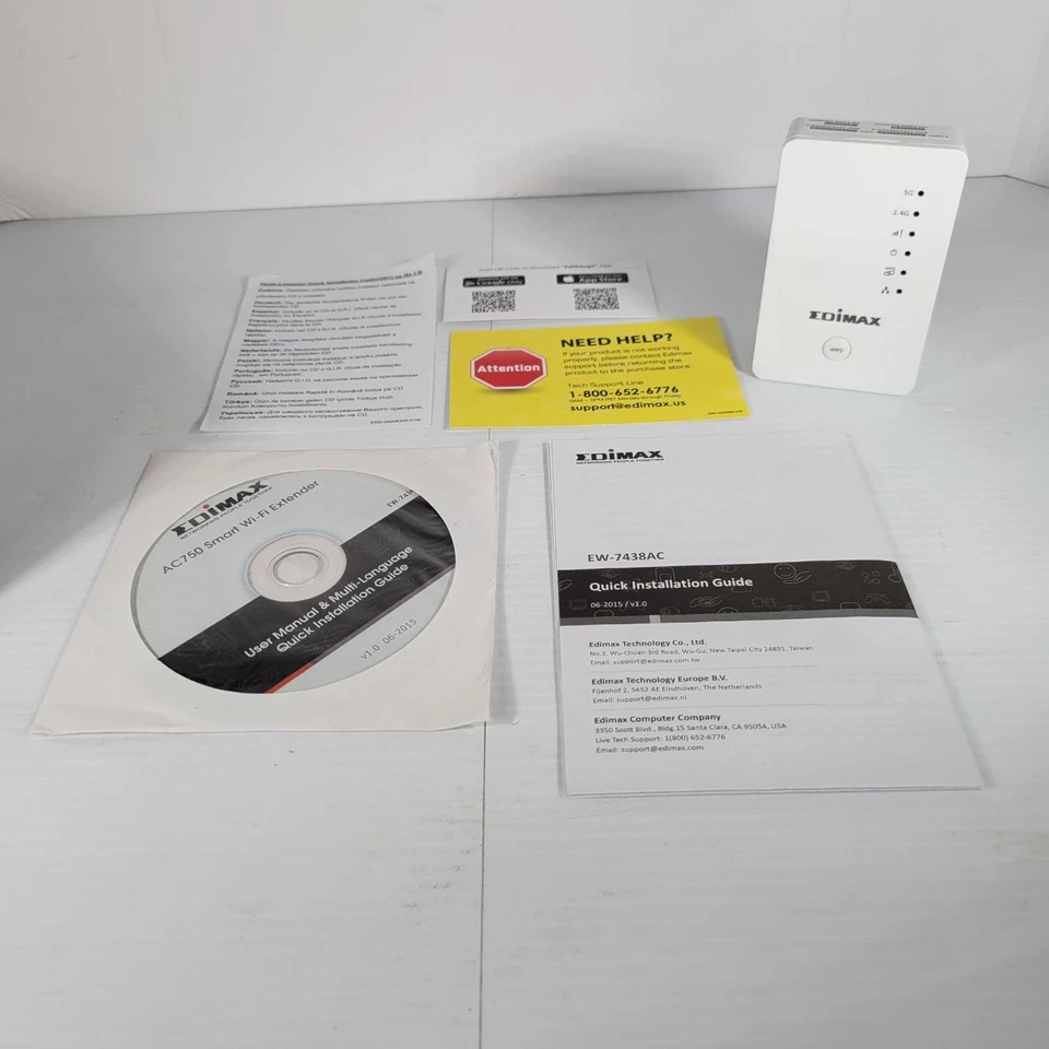 Edimax Smart AC750 Dual-Band Wi-Fi Extender EW-7438AC - Image 2 of 4