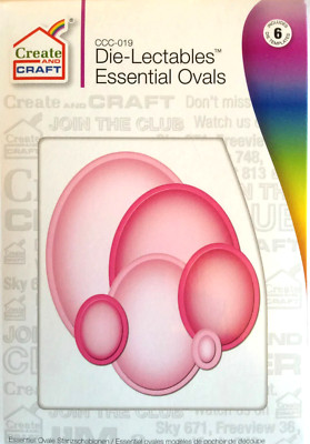 Create AND CRAFT Die-Lectables Essential Ovals, CCC-019. 6 Matrizen. M9