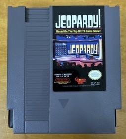 Jeopardy - (NES, 1987) Complete In Box W/sleeve & Manual Very Clean Black Seal🔥