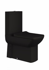 Laura MATT BLACK Closed Couple Combined Bidet Toilet With Soft Close Seat