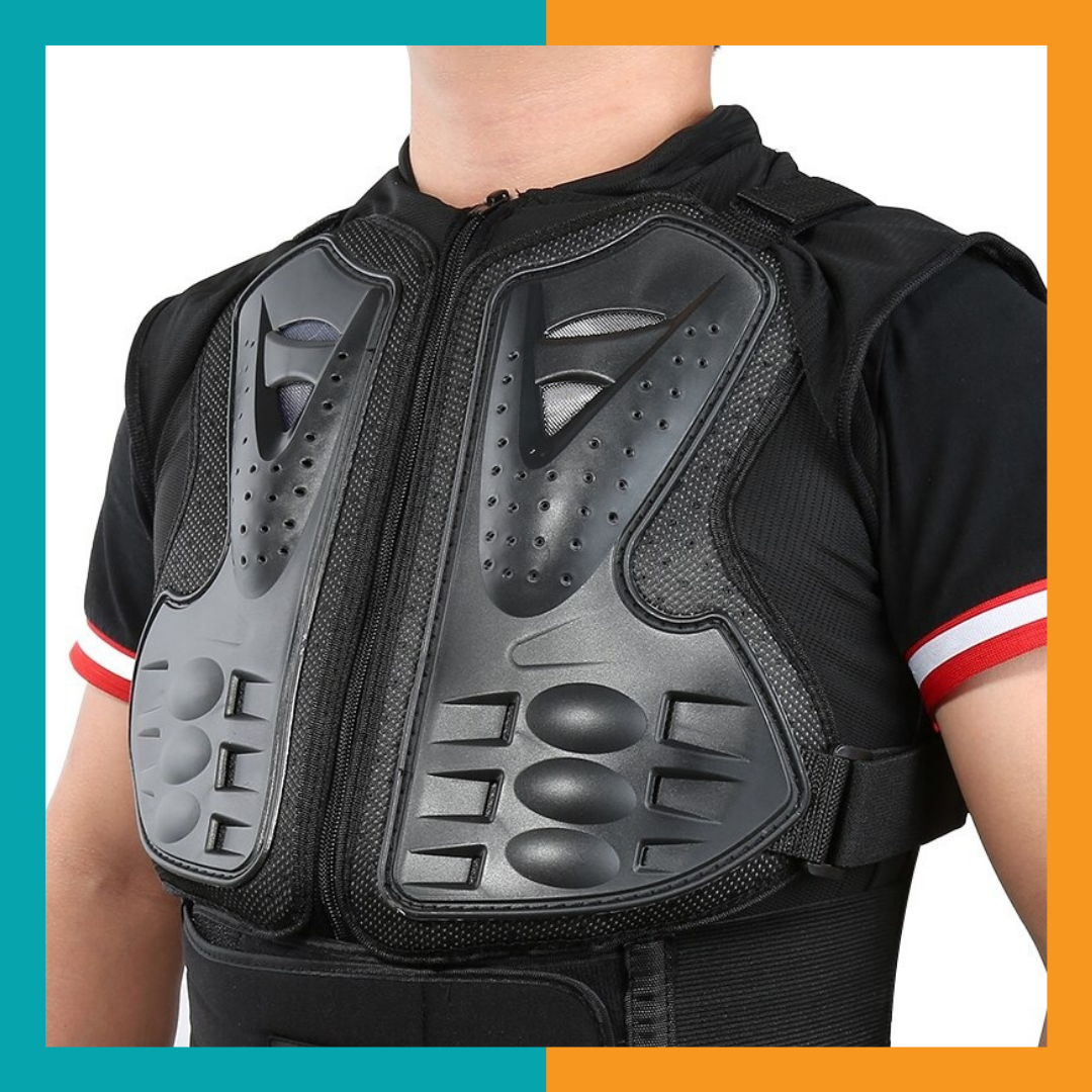 Men Motorcycle Body Armor Vest Jacket Spine Chest Protection Riding Gear Guard eBay