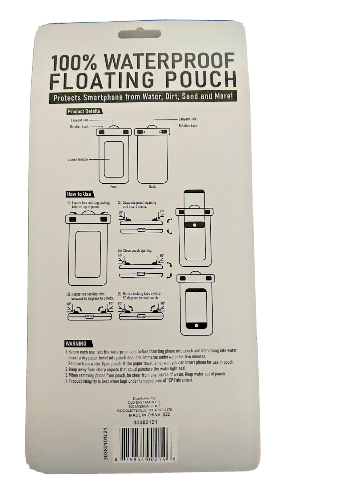 NWT Lot of 3 - 100% Waterproof Floating Pouch Protects Smartphone with Strap