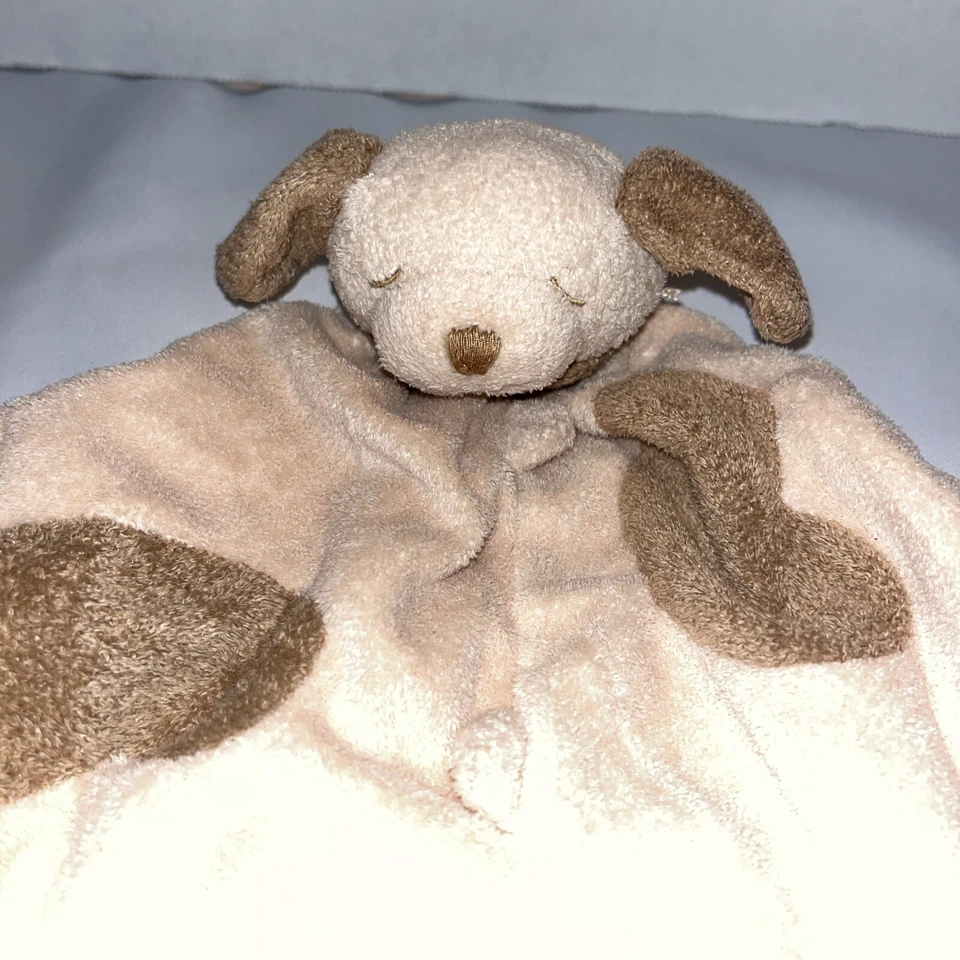 Puppy Dog Lovey 16" Beige w/Brown Spots Security Blanket Soother Angel Dear - Image 2 of 4