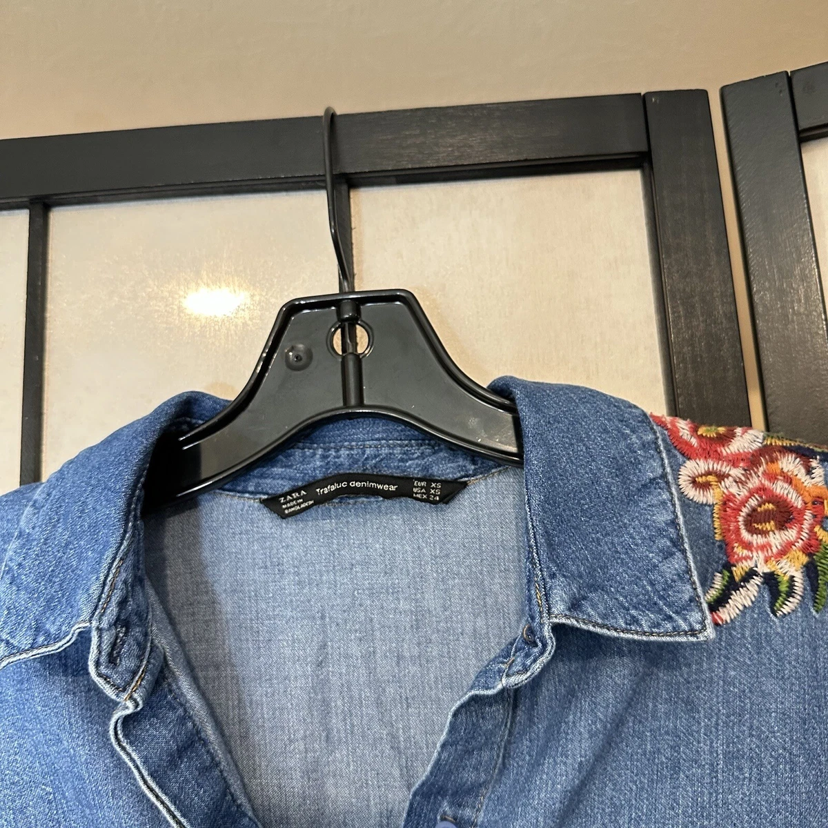 Zara denim shirt clearance womens