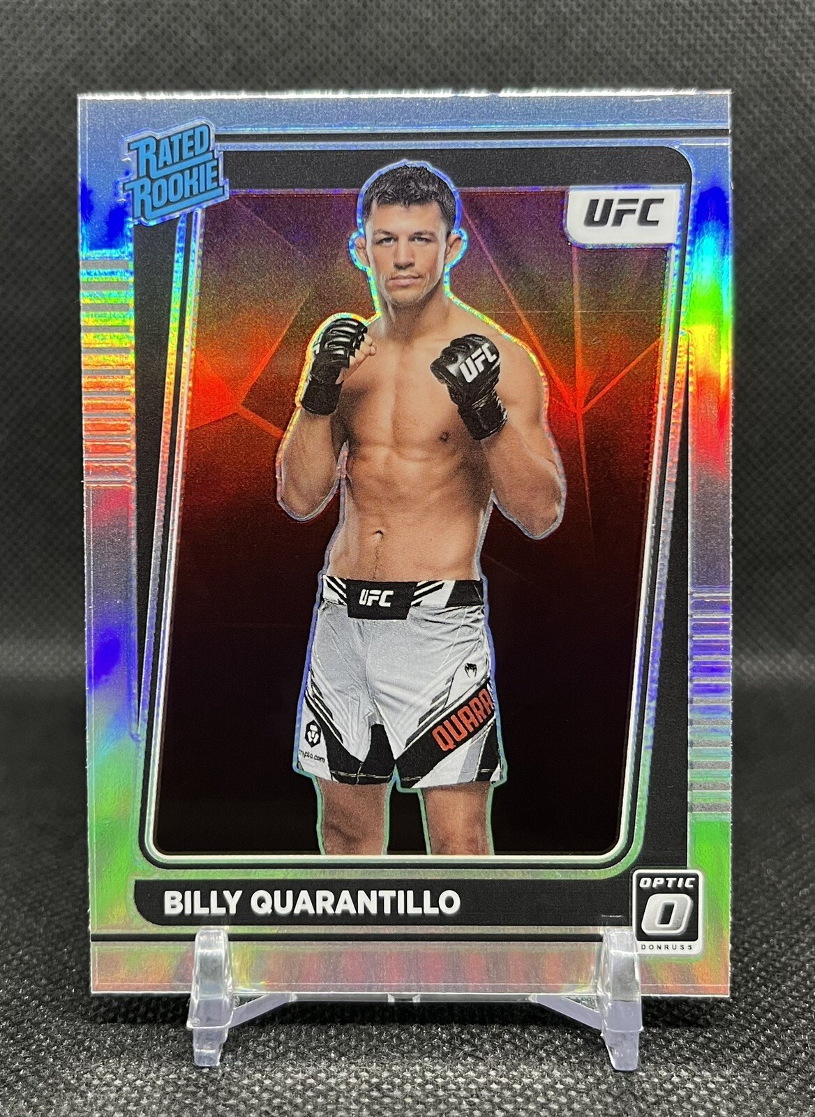 2022 Donruss Optic UFC BILLY QUARANTILLO #107 Rated Rookie HOLO Silver Prizm RC