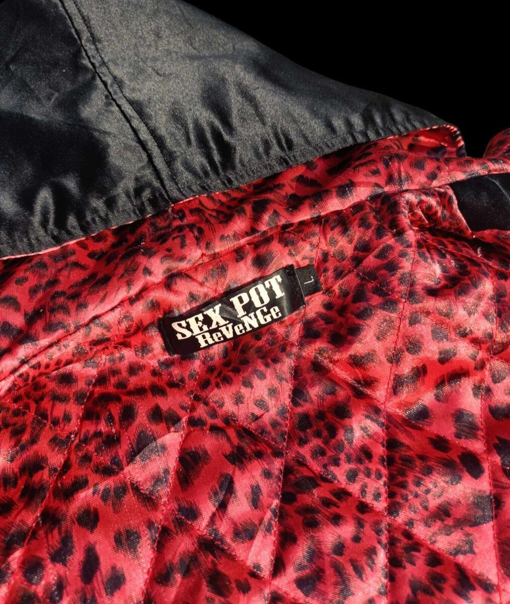 SEX POT ReVeNGe Punk Star Skull & Crossbones Black Jacket SEX POT ReVeNGe Punk Star Skull & Crossbones Black Jacket