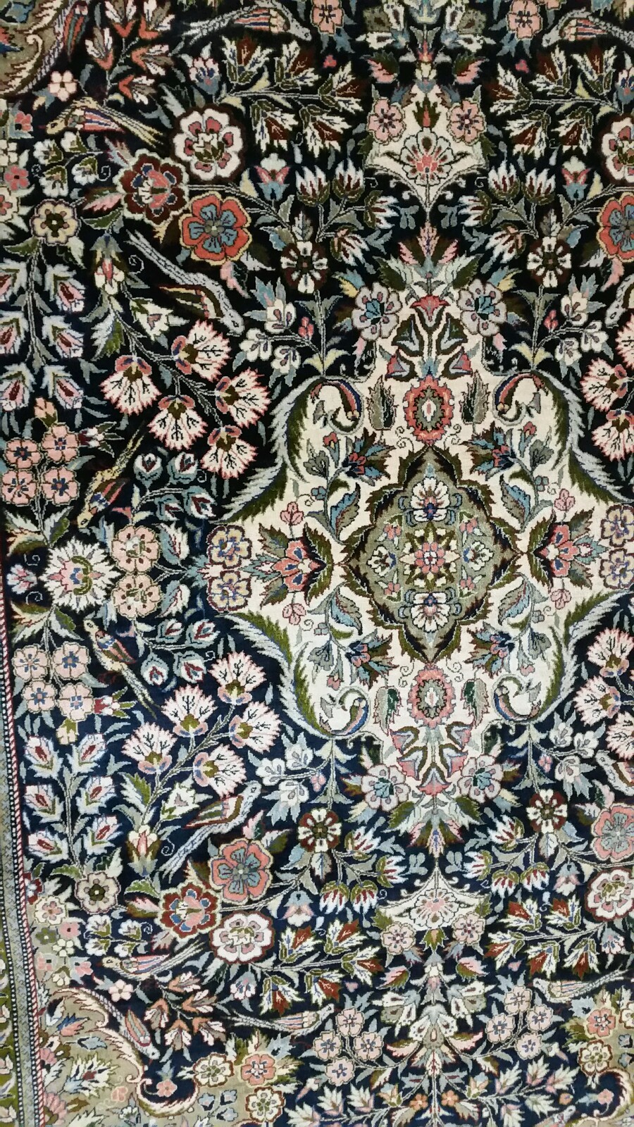 A VINTAGE SILK P.... QDESIGN RUG eBay