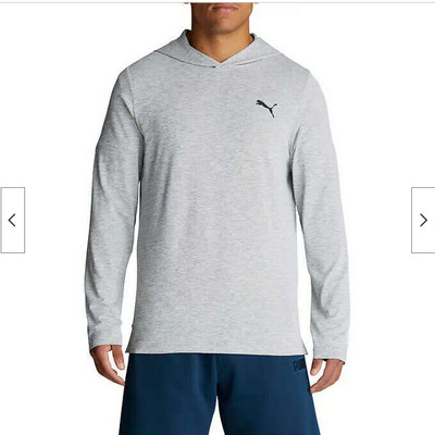 PUMA Men s Performance Hoodie  COLOR GRAY SIZE M