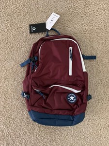 burgundy converse backpack