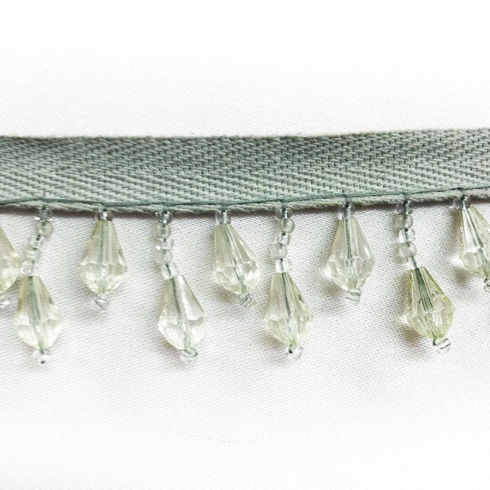 Imperial Co кристалл выглядящий бисером бахрома отделка продается в ярдах - Изображение 4 из 4